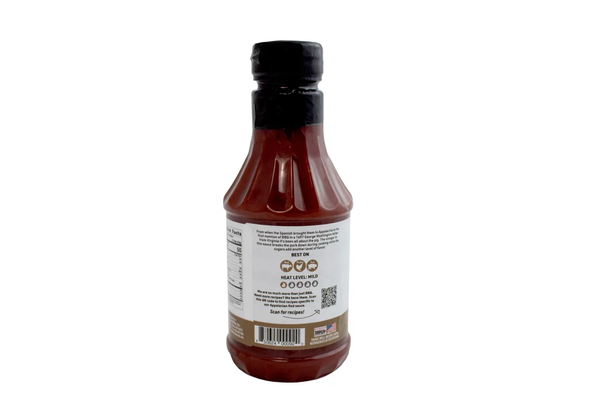 Appalachian Red Gluten Free Vinegar-Based BBQ Sauce 18 oz thumbnail 3
