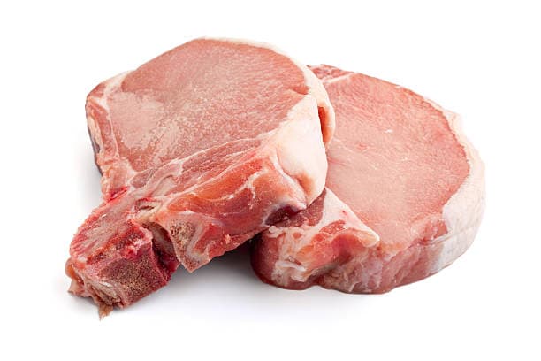 2 Pork Chops - 1/2 inch