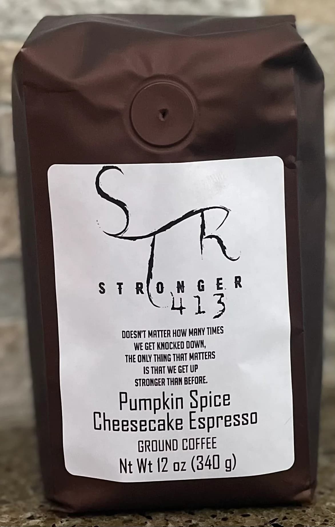 Stronger 413 Pumpkin Spice Cheesecake Espresso — 12 oz Bag (Limited Edition)