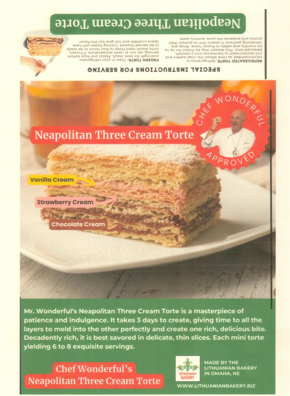 Kevin O'Leary Neapolitan Torte thumbnail 2