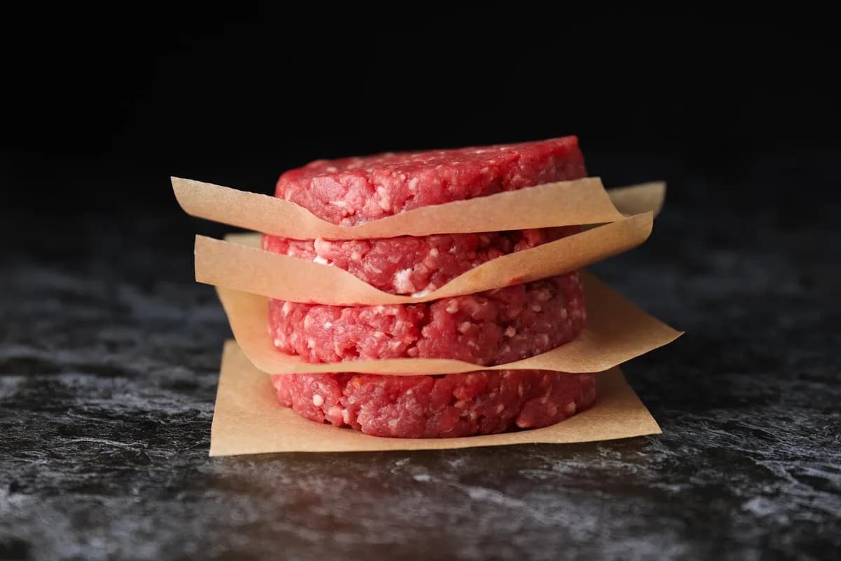 15 1/3 pound patties. 5lbs package