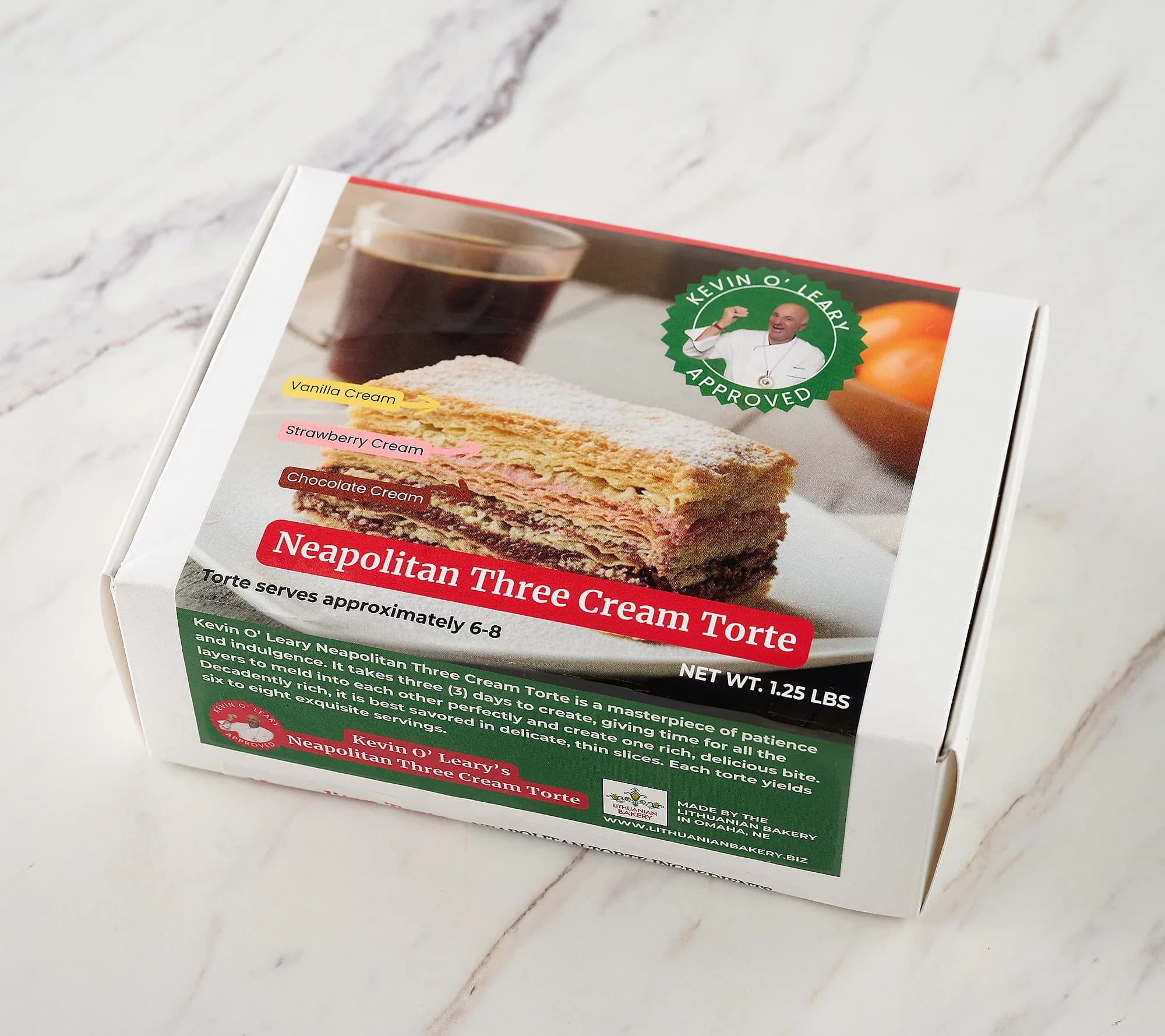 Kevin O'Leary Neapolitan Torte