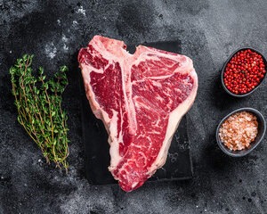2 T-Bone Steaks - 1 inch